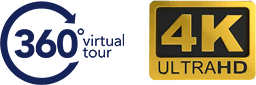 360 degree virtual tour 4k ultra hd badge
